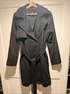 Collection B Black Coat with Satin Lining